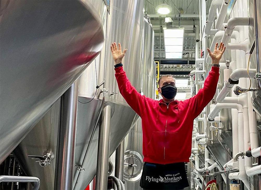 <strong>Flying Monkeys Craft Brewery in Canada installed 100HL Fermentation Tank from Tiantai</strong>
